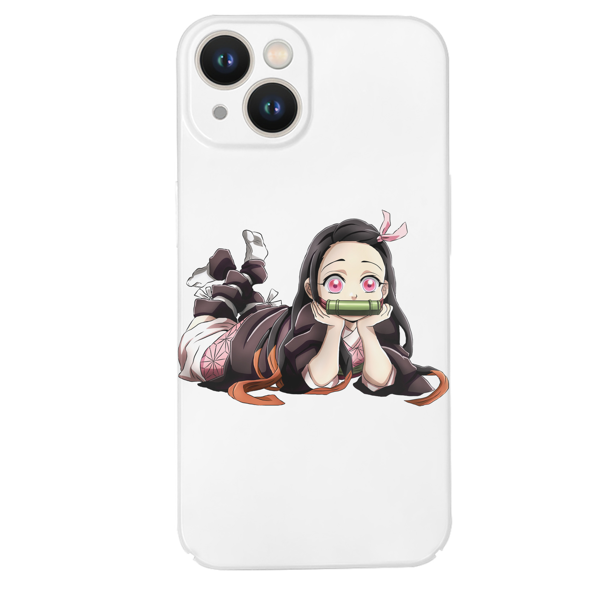 （画像用） 鬼滅の刃（きめつのやいば）竈門 禰󠄀豆子／かまど ねずこ Kamado Nezuko 【iPhone 14シリーズ対応】ハードケース
